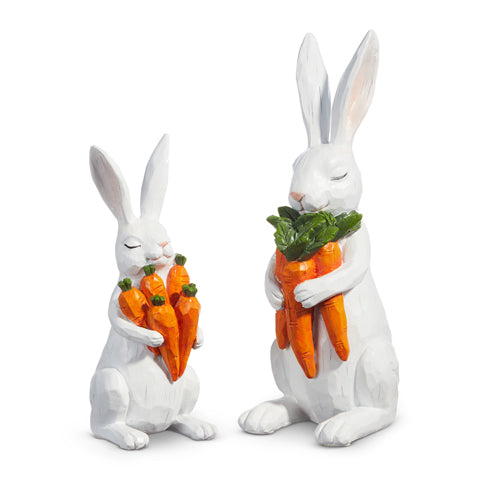 Bunnies w/Carrots (Set of 2)