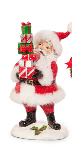 Santa w/Wreath and Presents (2 Styles)