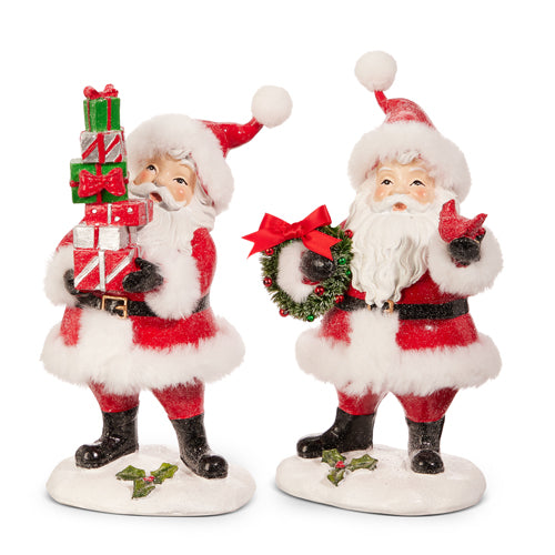 Santa w/Wreath and Presents (2 Styles)