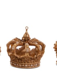 Gold Crown Ornament (3 Styles)