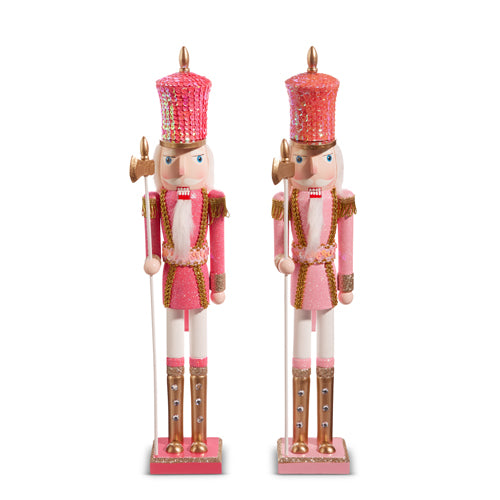 Glittered Pink Nutcracker ( 2 Styles )