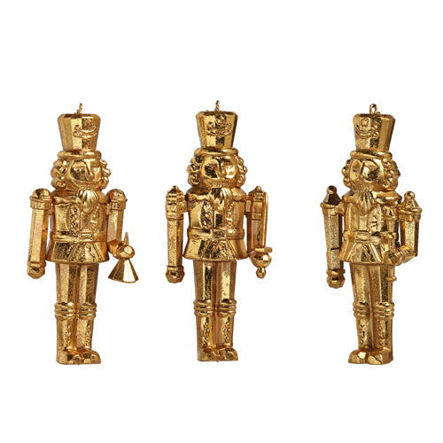 Gold Nutcracker Ornament ( 3 Styles )