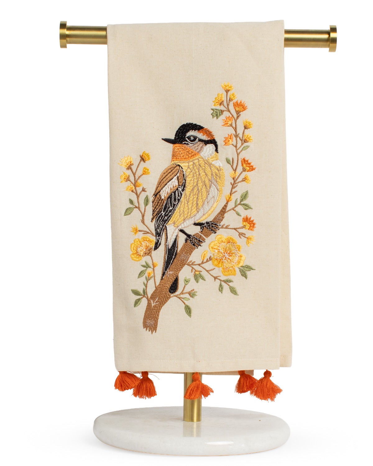 Autumn Sparrow Hand Towel