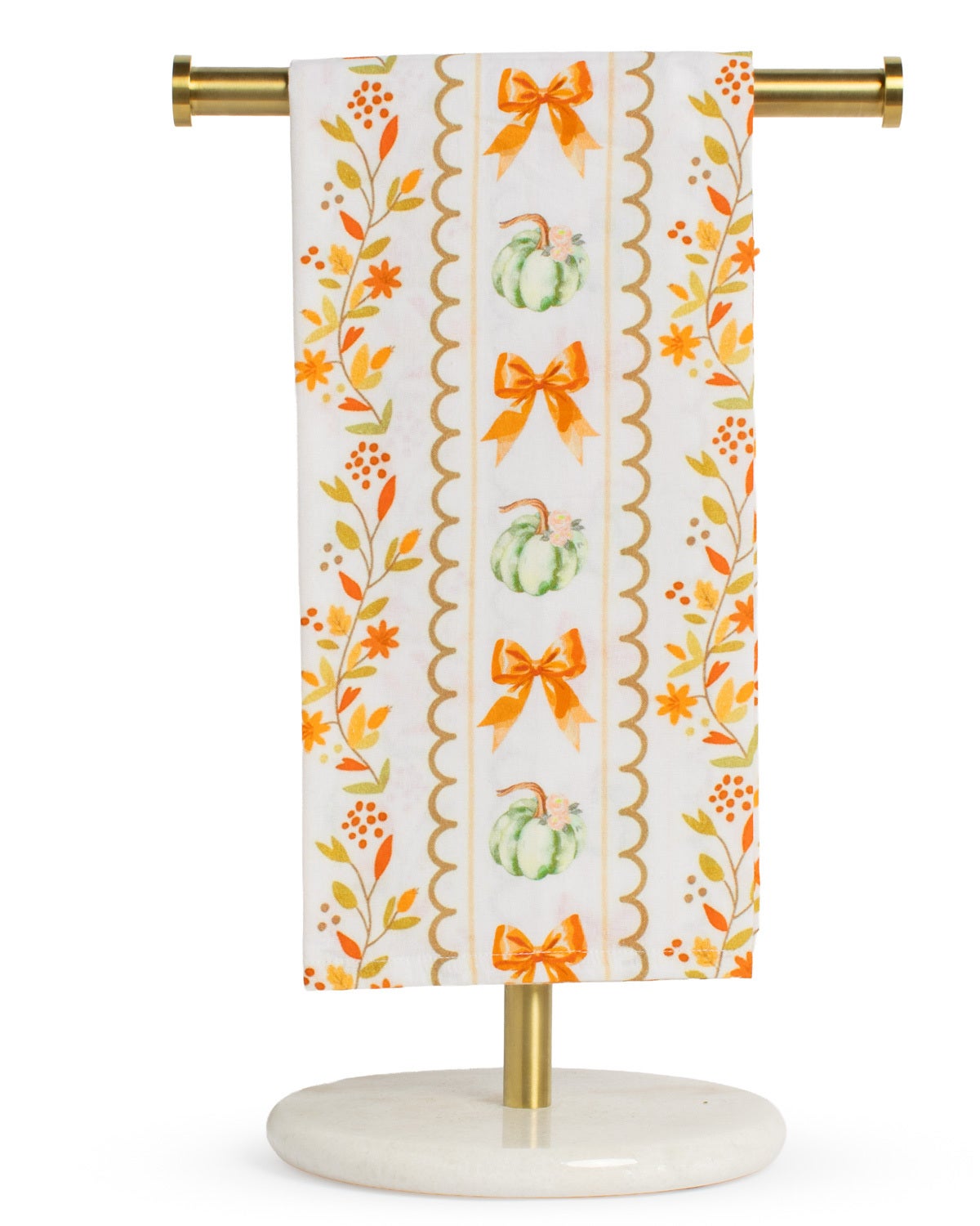 Pumpkin Bow Hand Towel