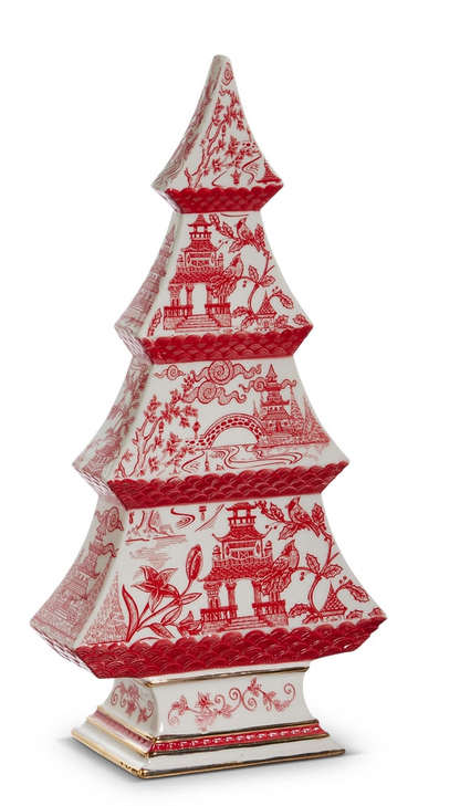 Red Chinoiserie Trees (2 Sizes)