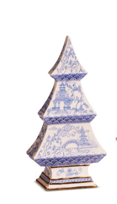 Blue Chinoiserie Trees 9" (2 Sizes)