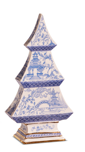 Blue Chinoiserie Trees 9" (2 Sizes)