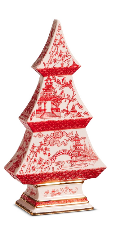Red Chinoiserie Trees (2 Sizes)
