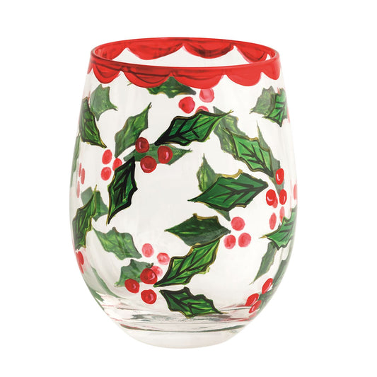 Christmas Painted Wine Glass (3 Styles)