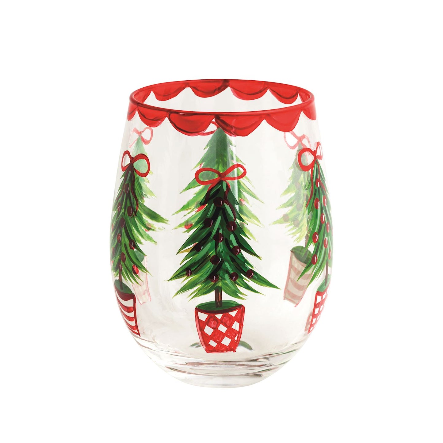Christmas Painted Wine Glass (3 Styles)