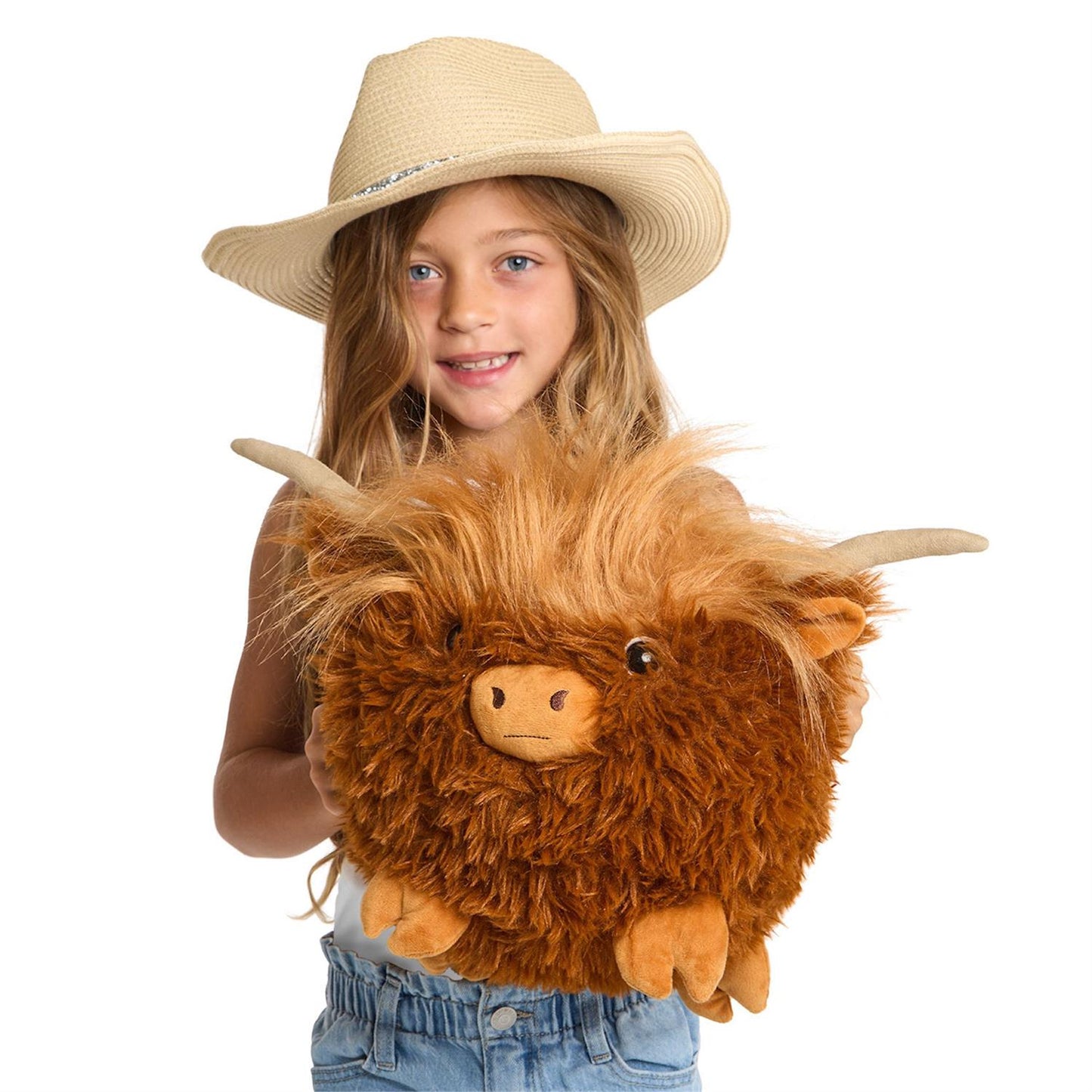 Snuggle Puff Super Soft Large Highland Cow - Polyester