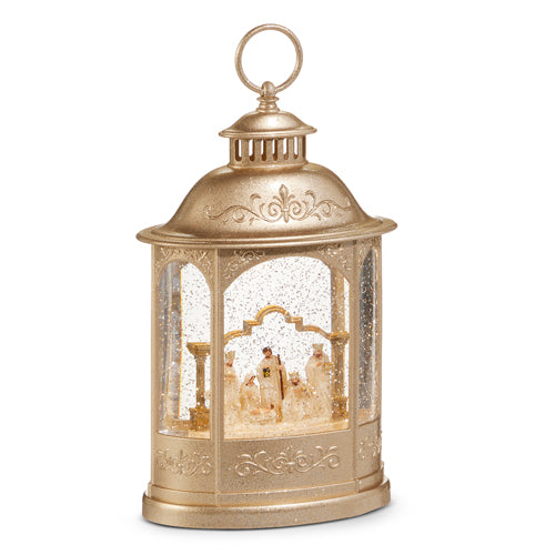 Nativity Lighted Champagne Water Lantern