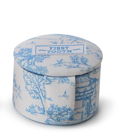 Animal Toile First Tooth/First Curl Keepsake Box Set in Gift Box (2 Colors)