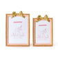 Golden Bow Photo Frames in Pink (2 Sizes)