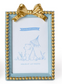 Golden Bow Photo Frames in Blue (2 Sizes)