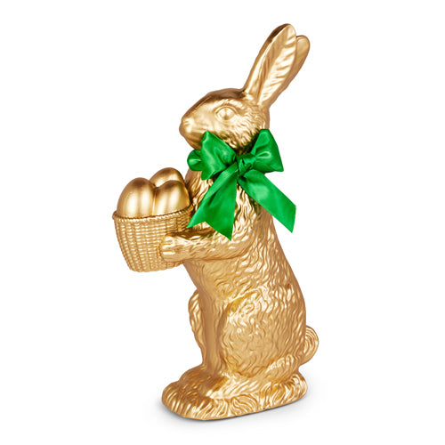 Gold Bunny w/Egg Basket