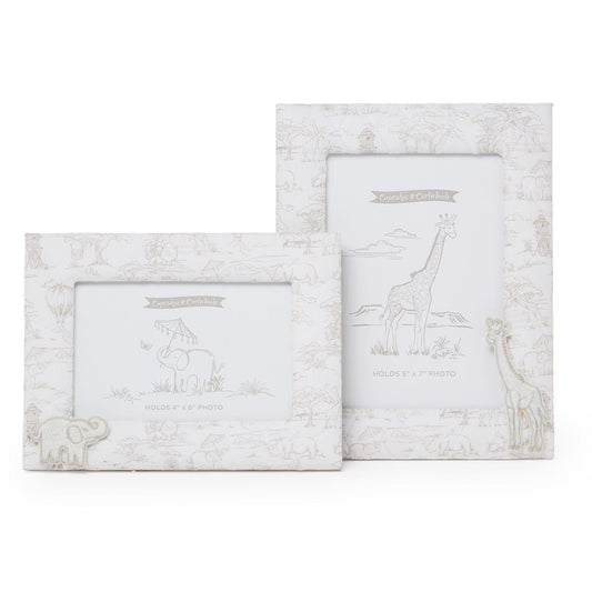 Sweet Safari Quilted Photo Frames in Gray (2 Styles)