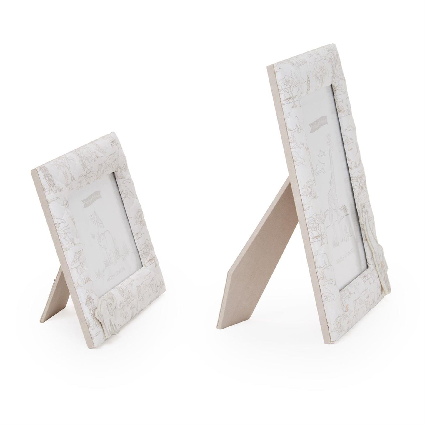 Sweet Safari Quilted Photo Frames in Gray (2 Styles)
