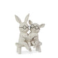 Reading Bunny and Pig On Bench