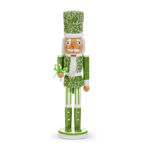Green Glittered Nutcracker