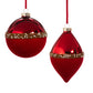 Red Pearl Banded Velvet Ornament (2 Styles)