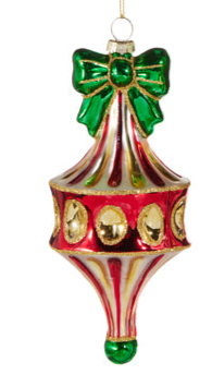 Red Green Fairground Finial Ornament (2 Styles)
