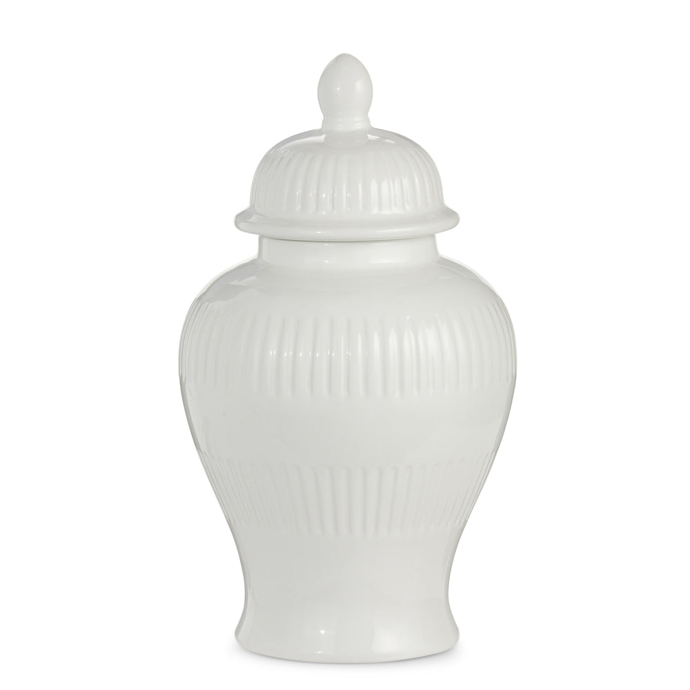White Ginger Jar - 14"