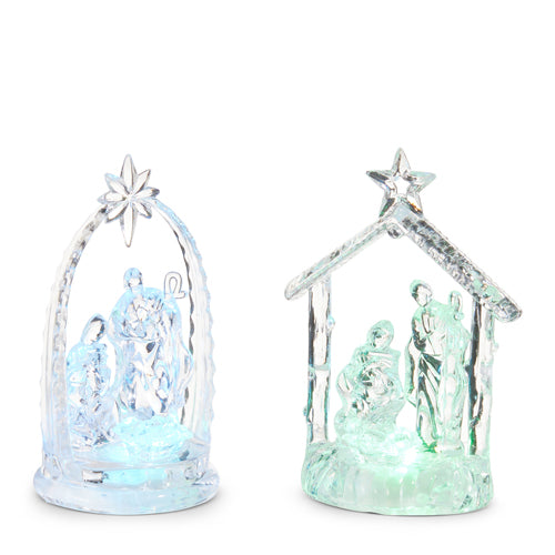 Lighted Holy Family Ornament (2 Styles)