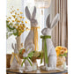 Concrete Look Rabbit w/Bow (2 Colors) - 31.5"