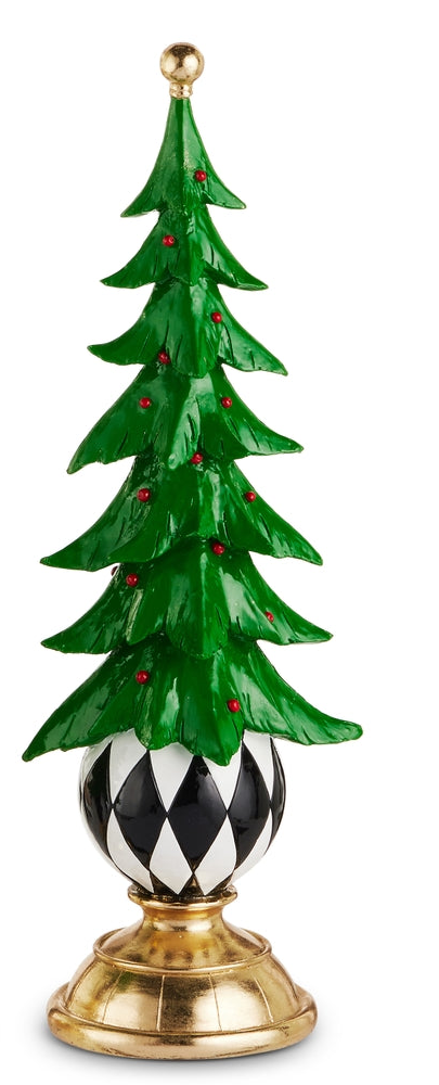 Christmas Tree On Ball Pedestal (2 Sizes)