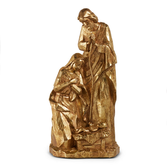 Gold Carved Holy Family - 16"