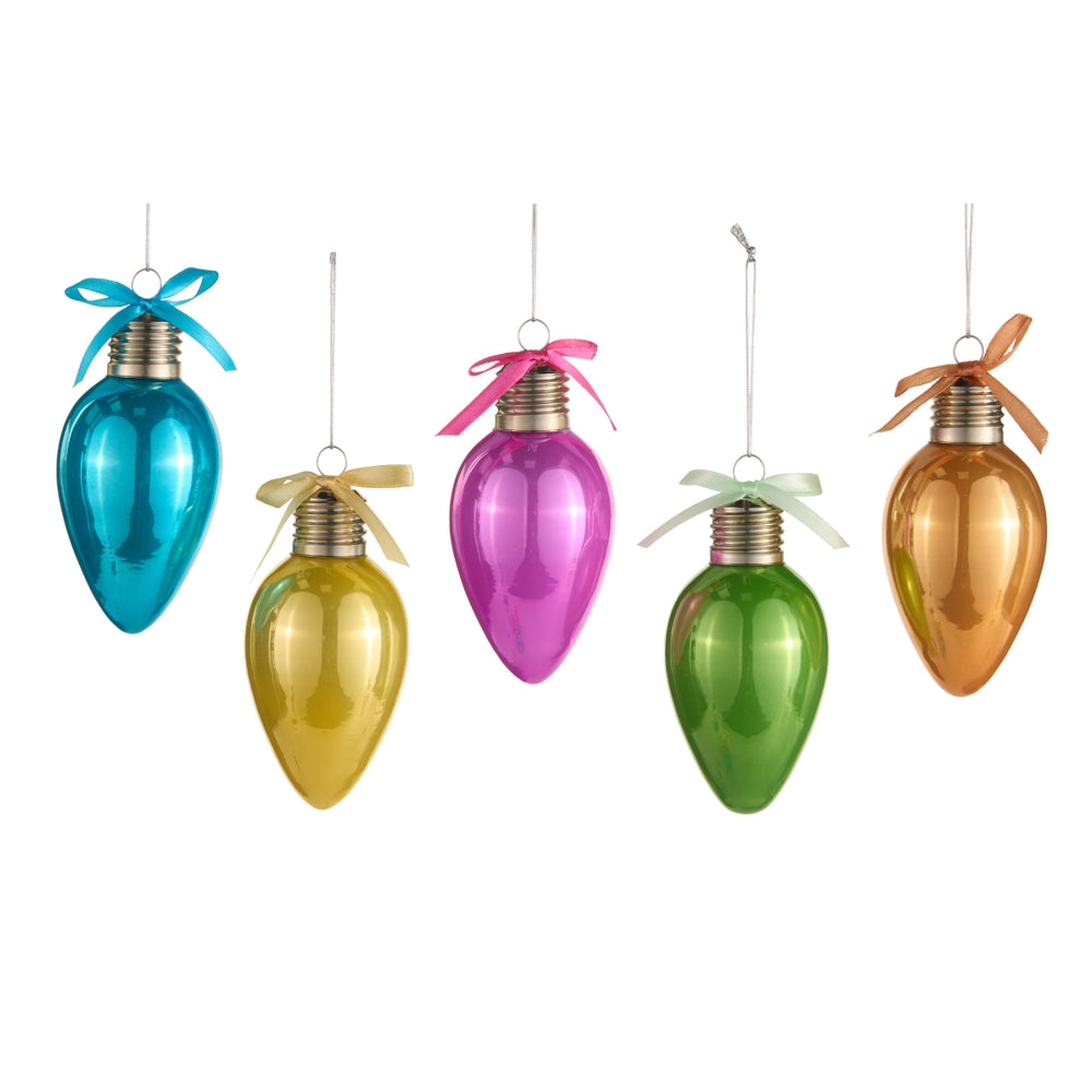 Neon Light Bulb Ornament (5 Colors)