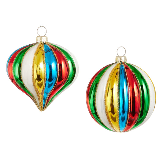 Multicolor Stripe Ornament (2 Styles)