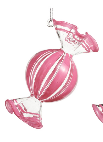 Pink Peppermint Candy Ornament (2 Styles)