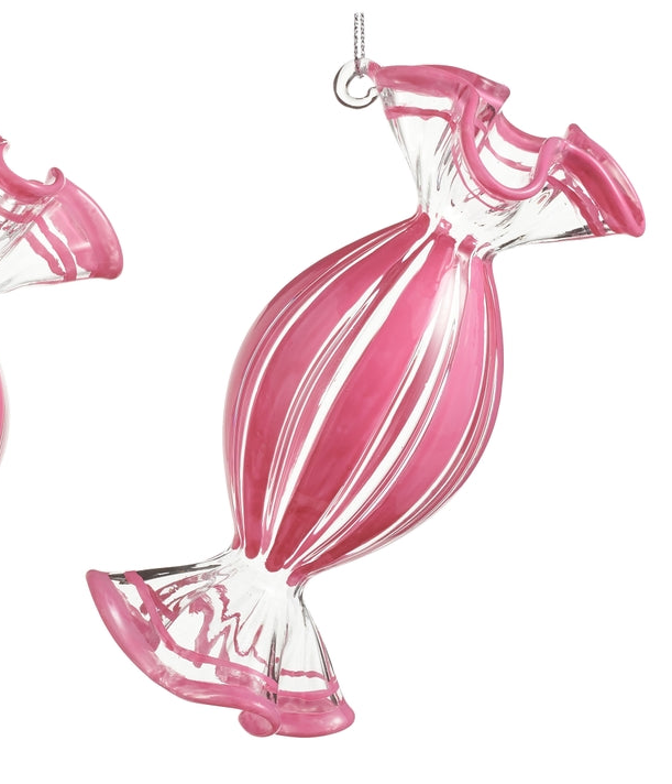 Pink Peppermint Candy Ornament (2 Styles)