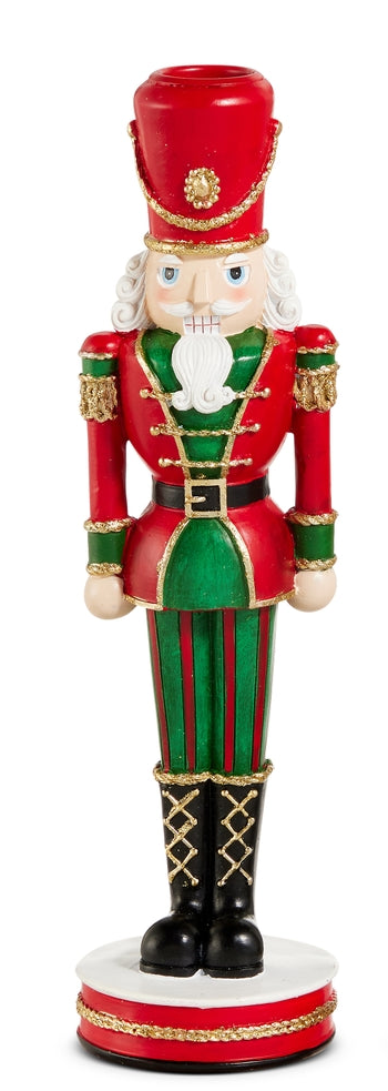Red and Green Nutcracker Candlesticks (2 Colors)