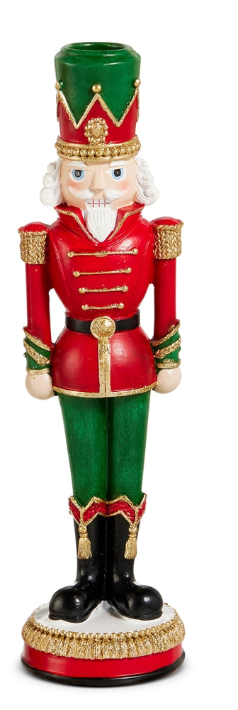 Red and Green Nutcracker Candlesticks (2 Colors)