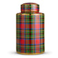 Tartan Plaid Decorative Jar