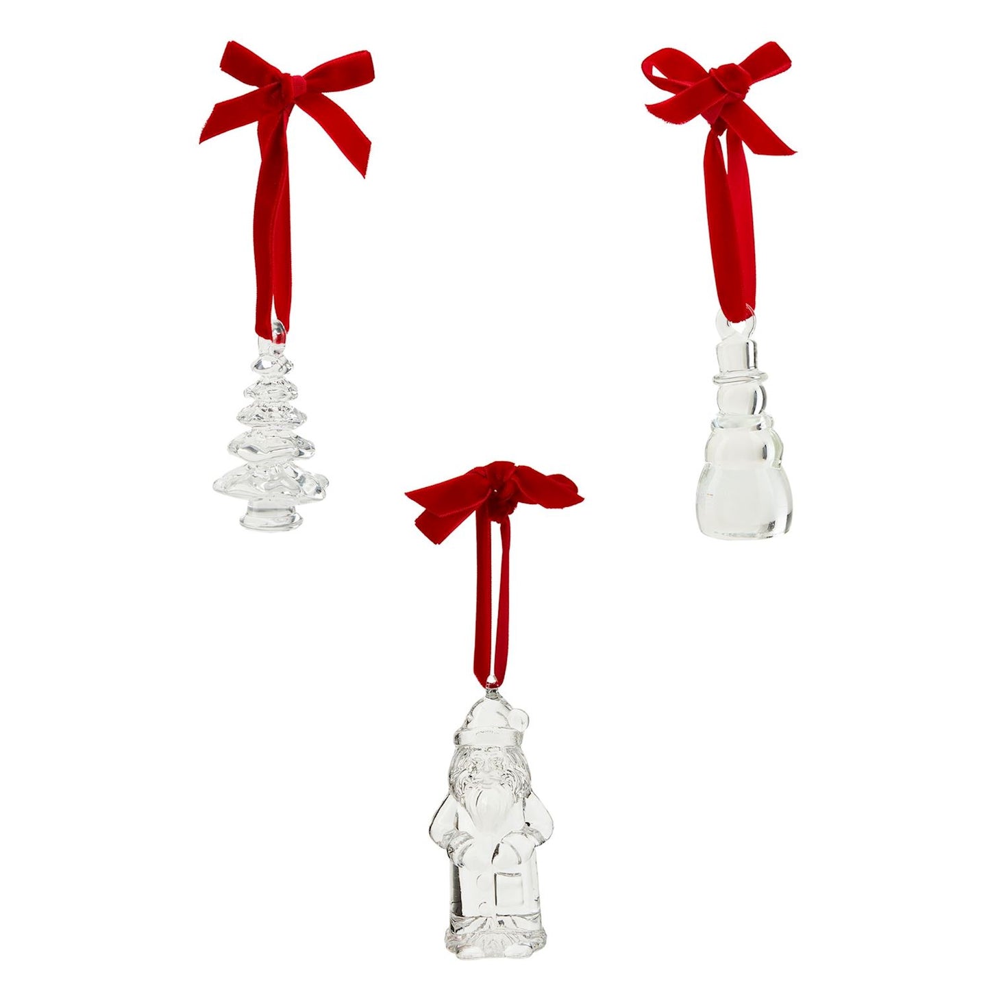 Figural Glass Ornaments (3 Styles)