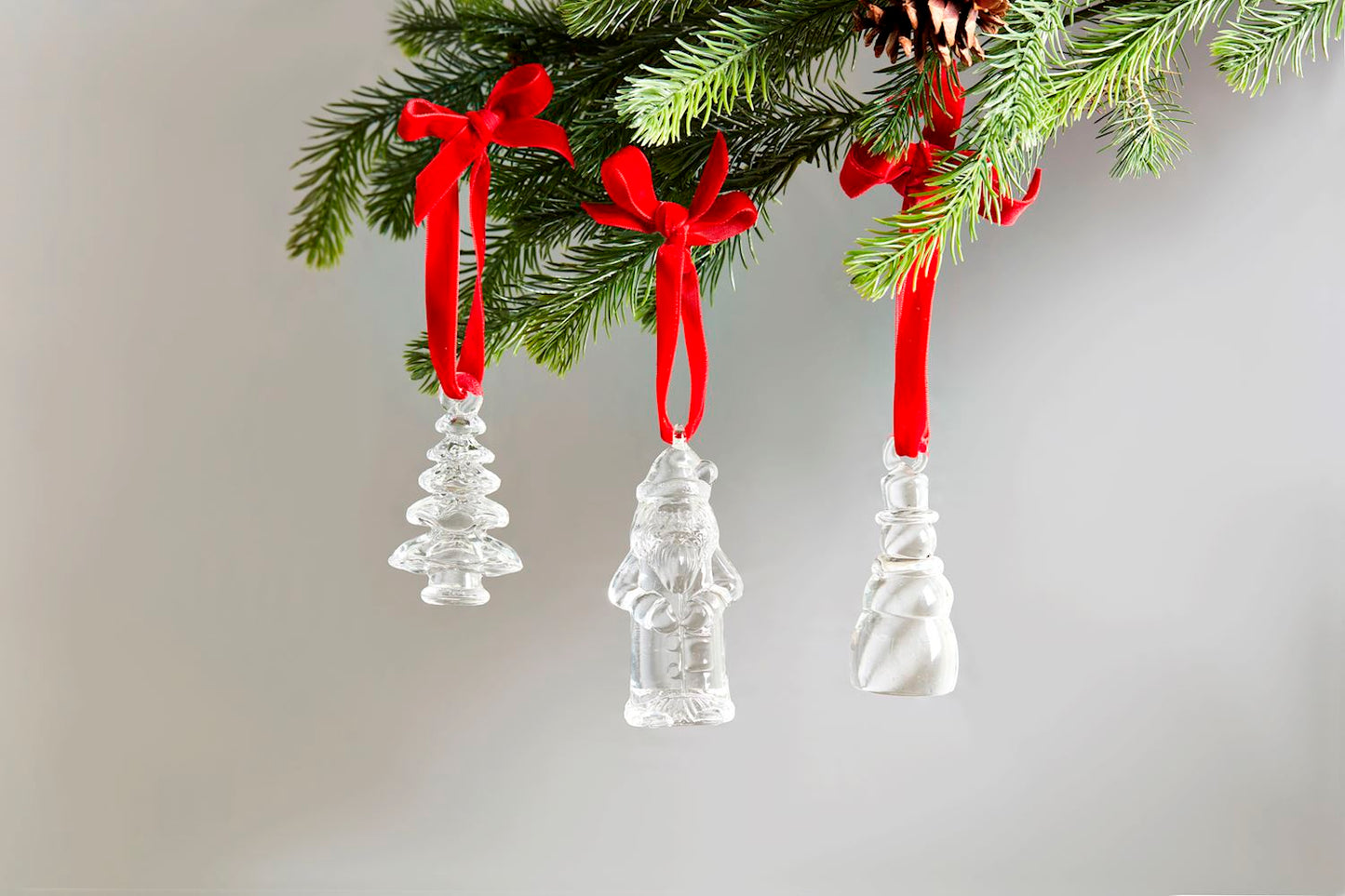 Figural Glass Ornaments (3 Styles)