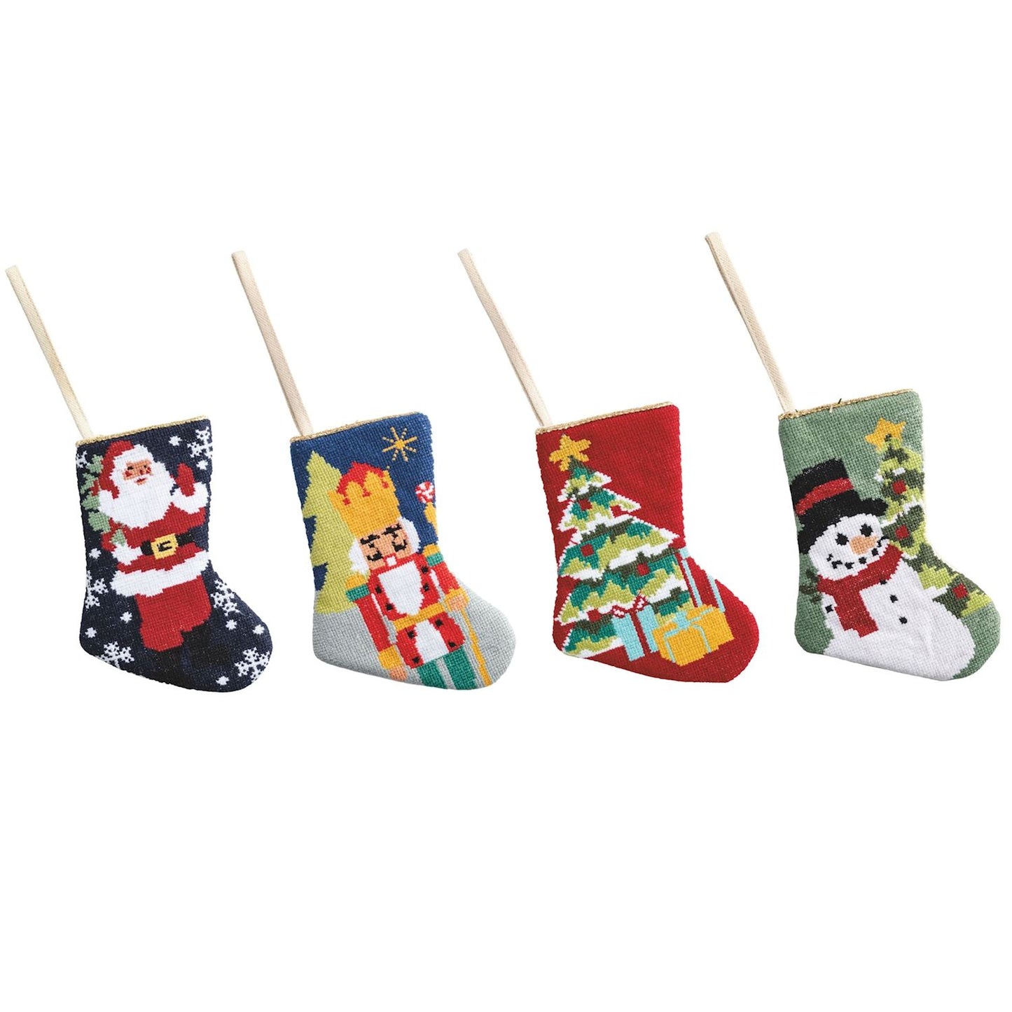 Christmas Mini Needlepoint Stocking (4 Styles)