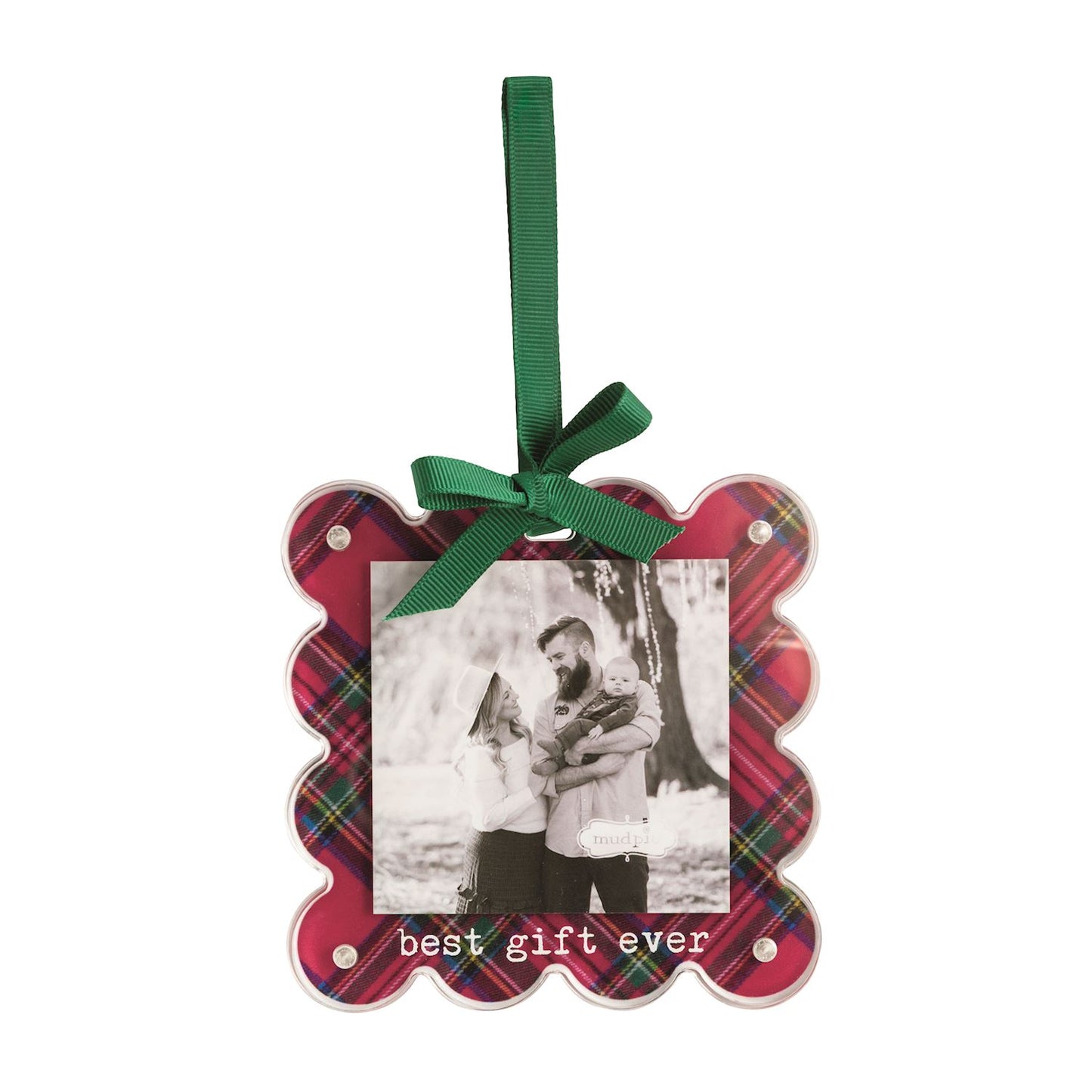 Best Gift Ever Tartan Photo Ornament