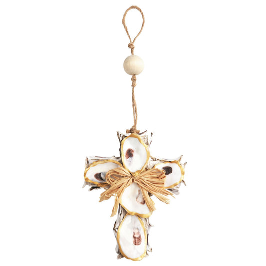 Cross Oyster Ornament