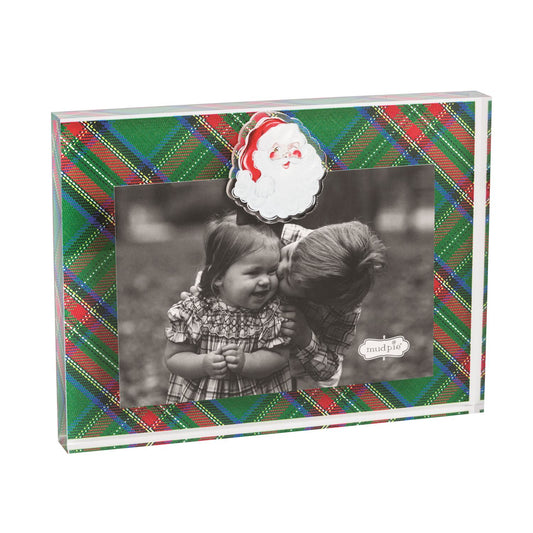 Santa Tartan Acrylic Magnet Frame