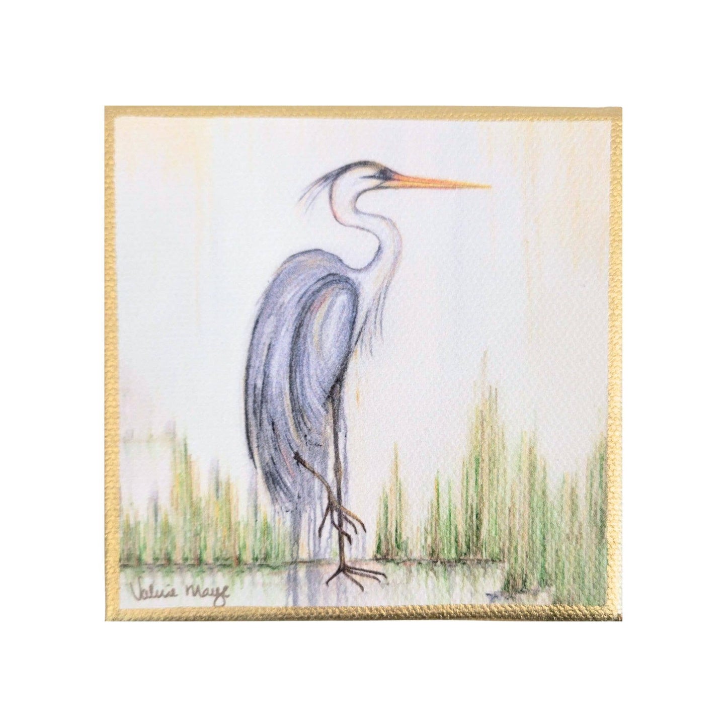 Blue Heron I Mini Canvas