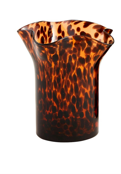 Tortoise Ruffle Vases ( 2 Sizes)