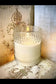 Radiance 4"x5" Embossed Simply Ivory Candle