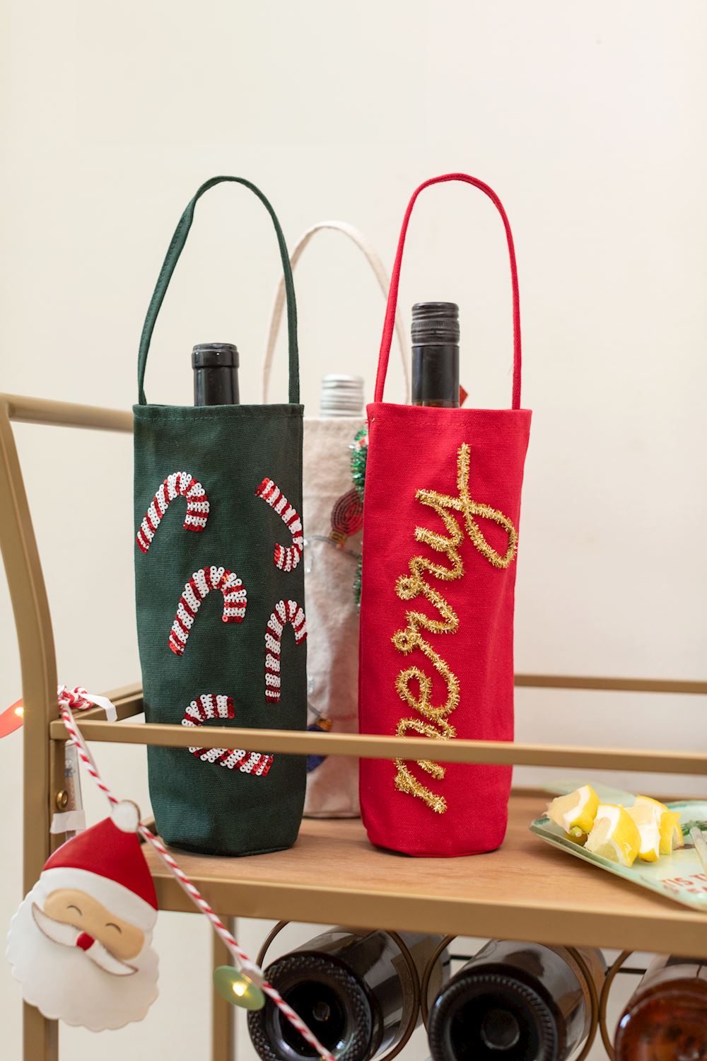 Tinsel Wine Bags (3 Styles)