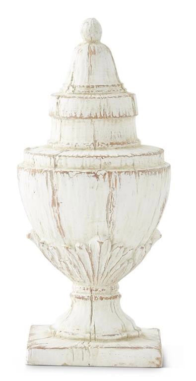 Polystone Finial Urns (2 Assorted Styles)