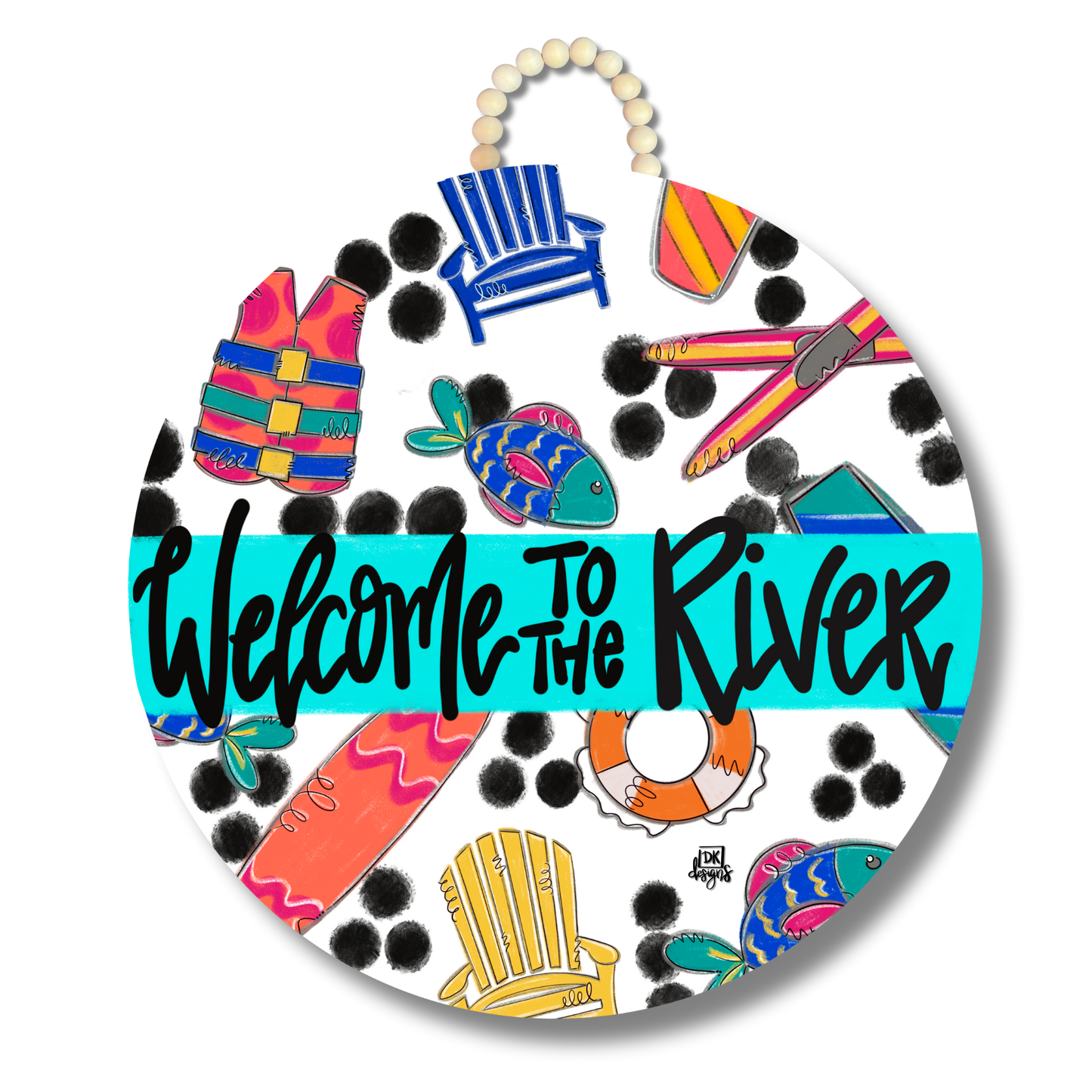River Life "Welcome to the River" Door Hanger
